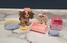 Fisher-Price Snap-N-Style Pet Lot Dogs Hats Bed Carrier Bowl Accessories