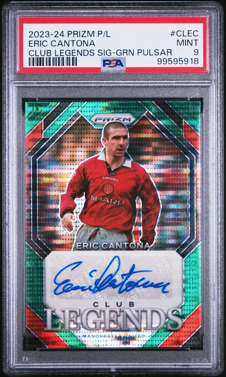 Eric Cantona Soccer Autographed Sports Trading Cards & Accessories