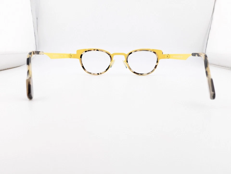 Anne et Valentin Eyeglasses, Frames Only, Feist 9B04 Tortoise/Yellow, France - Image 4 of 4