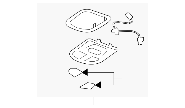Genuine GM Plate Assembly Roof Console Acsry Switch Tr 20933732
