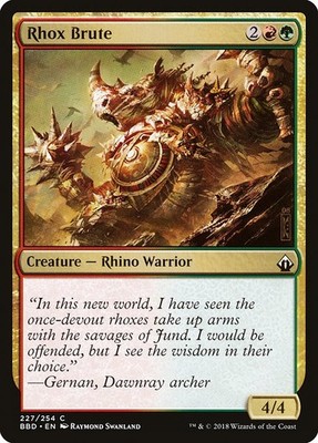 [MTG] Rhox Brute (227) (BBD) LP-HP