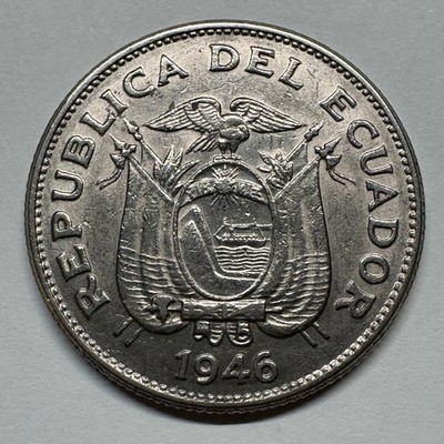 1946 Ecuador 1 Sucre - Coin #D-050