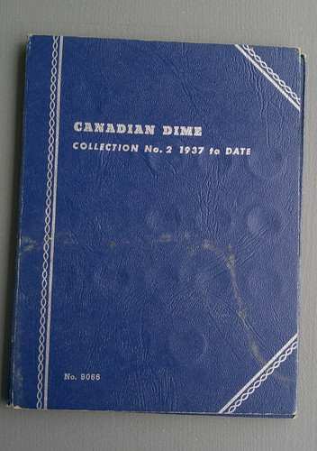 Canadian Dime "Collection  NO. 2 1937 to 1982" **Vintage Whitman Folder**