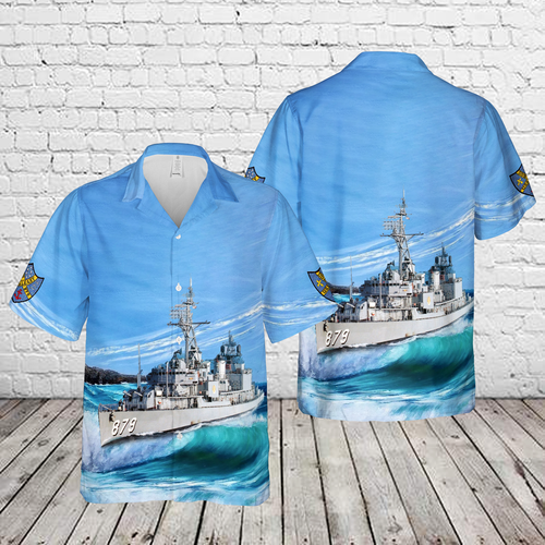 US Navy USS Leary DDDDR 879 Hawaiian Shirt | eBay