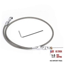 36" Stainless LS Swap Throttle Cable Kit Compatible with Chevy LS1 5.3L
