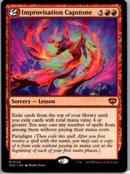 Improvisation Capstone 120/444 Secrets of Strixhaven Mythic Sorcery Lesson