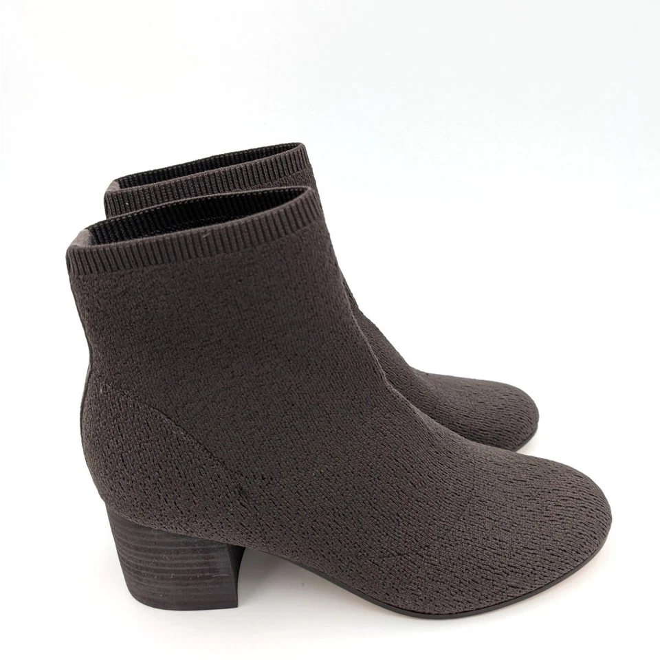 Botas al tobillo Eileen Fisher Oriel de punto elástico para mujer talla chocolate US8,5 EU39 Foto 3 de 4