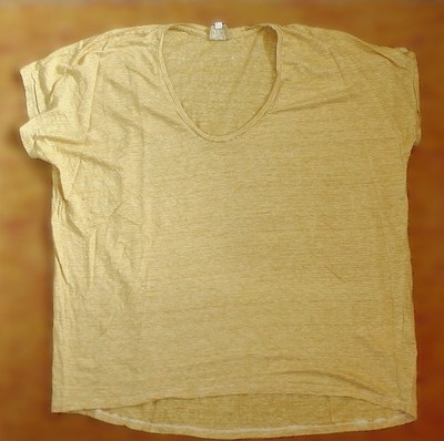 Karl Marc John T Shirt 100% Leinen curry gelb gestreift Arsene M/L Maße im Text