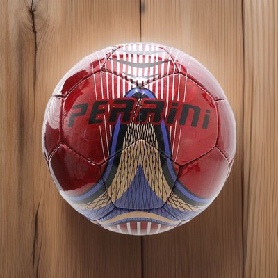 Perrini Match Ball Soccer Blue Red TrimTraining Official Size 5