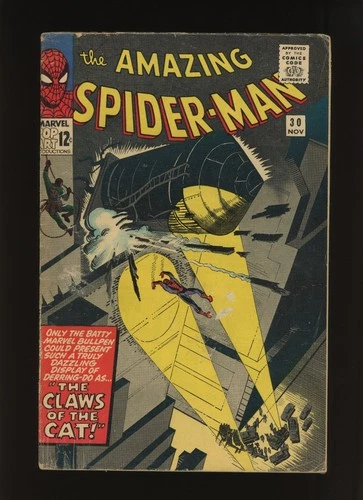 Amazing Spider-Man #30 (1965) G/VG - Spider-Man vs Cat Burglar Key -RareCo