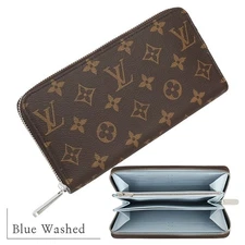 Louis Vuitton M11776 Zippy Wallet Monogram Washed Blue Used