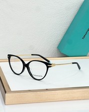 Tiffany  Co. OTF2217-F Eyeglasses Frame Black Gold Tone 53-16-140