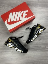 Nike Air Max Plus TN Black University Gold White DM0032-013 UK 9 nuove con scatola
