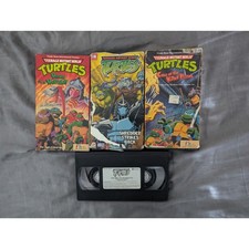 Teenage Mutant Ninja Turtles VHS Lot 4 Tapes