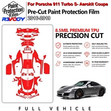 For Porsche 911 Turbo S- Aerokit Coupe 2016-2019 Precut Ppf Full Body 8.5mil Kit