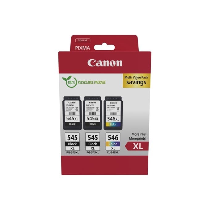 Canon Genuine PG-545XL x 2 / CL-546XL ink pack for PIXMA MG3053 printer - Image 42