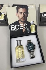 Hugo Boss Men's Watch and 100ml Aftershave Gift Set New In Box Sealed