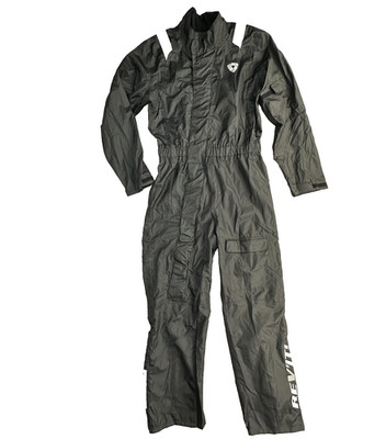 REV'IT! Pacific H2O Rain Suit Mens Medium Gray Waterproof Motorcycle One Piece