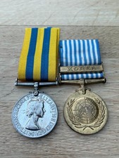 Korean War Medal Pair To: Major R.W.Garner Kings Royal Rifle Corps