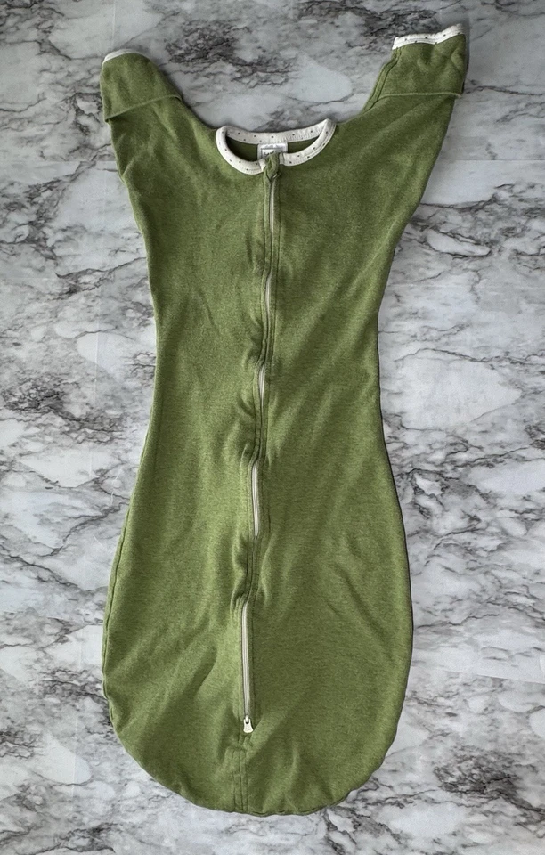 Saco de envoltura de transición SwaddleDesigns brazos verdes grandes 6-9 mos 21-24 libras Foto 2 de 4