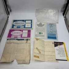1977 Buick Regal Original Owners Manual Window Sticker Warranty Paperwork