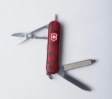 Victorinox Signature Lite Swiss Army Knife 58MM Transparent Red 5 Multi Tool