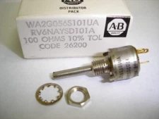 Allen Bradley RV6NAYSD101A 100 OHM 10% TOL Variable POT