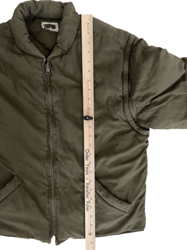 Vintage J. Crew Gänsedaunen wandelbare gefütterte Jacke Weste olivgrün Gorpcore Y2K L - Bild 7 von 10