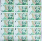 Israel 1986 18 Uncut Sheet 1 New Sheqel (AU) Condition P-051A