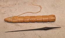 Antique Japanese tattoo needle or pick forged blacksmith tool marked bambo case