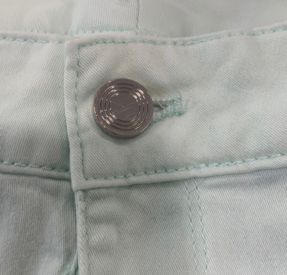 White House Black Market Mint Green Skimmer Crop Rhinestones Pant