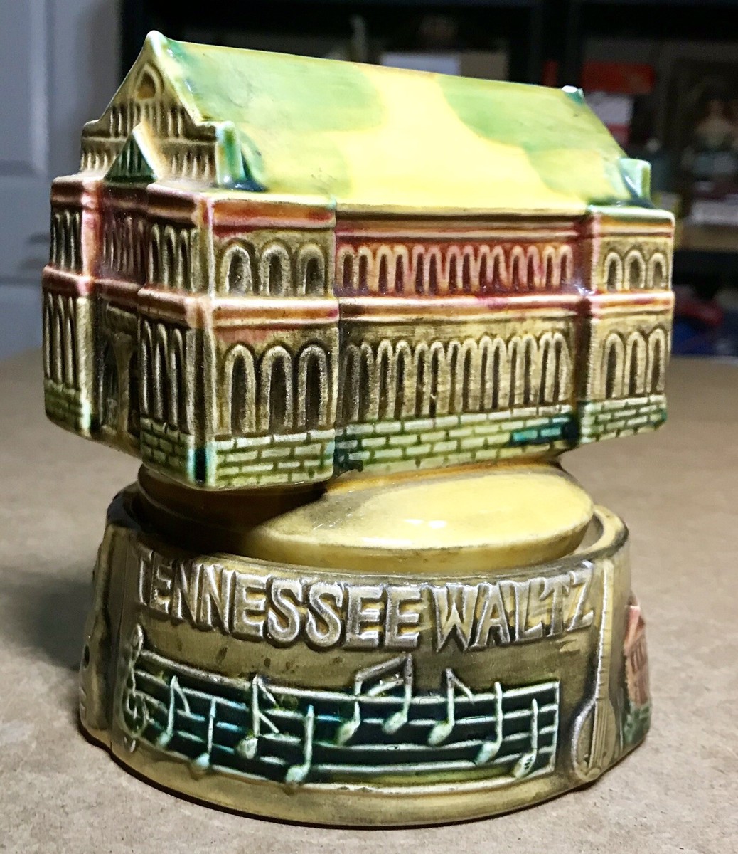 Vintage Sankyo Ceramic Music Box Grand Ole Opry Tennessee Waltz