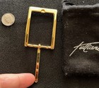 Tulliani Gold Tone Belt Buckle - NEW in Pouch — photo 2