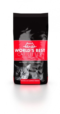 Worlds Best Cat litter ROT multiple cat 3,18 kg | Katzenstreu