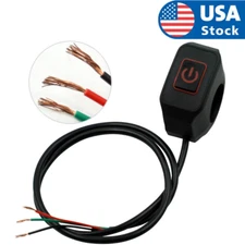 7/8" Motorcycle / Scooter Fog Light Flip Switch On Off DC 12V Handlebar Mounted