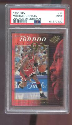 1999-00 Upper Deck SPx Decade of 93 1993 #J4 Michael Jordan PSA 9