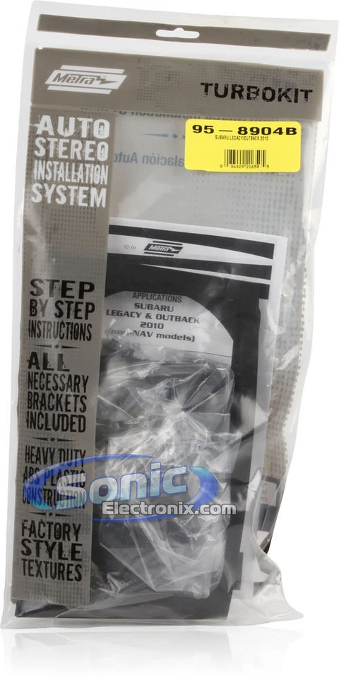 Kit de painel de instalação duplo DIN Metra 95-8904B para 2010-14 Subaru Legacy/Outback - Imagem 4 de 4