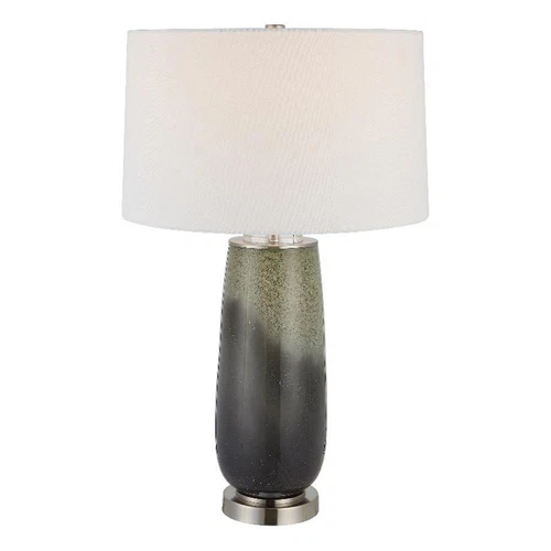 Uttermost Campa Transitional Iron and Cotton Table Lamp in Blue/Gray/Green - Picture 2 of 8