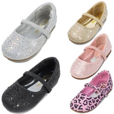 Toddlers Girls Flat Shoes Mary Jane Slip On Ballet Flats Party Wedding Shoes