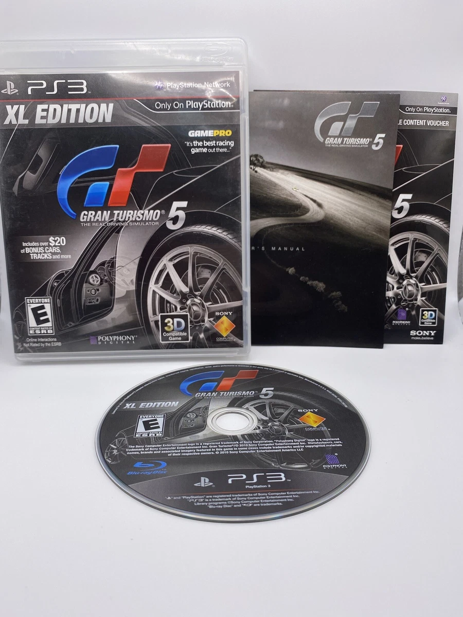 Gran Turismo 5 XL Edition PS3 Sony PlayStation 3 Game Complete