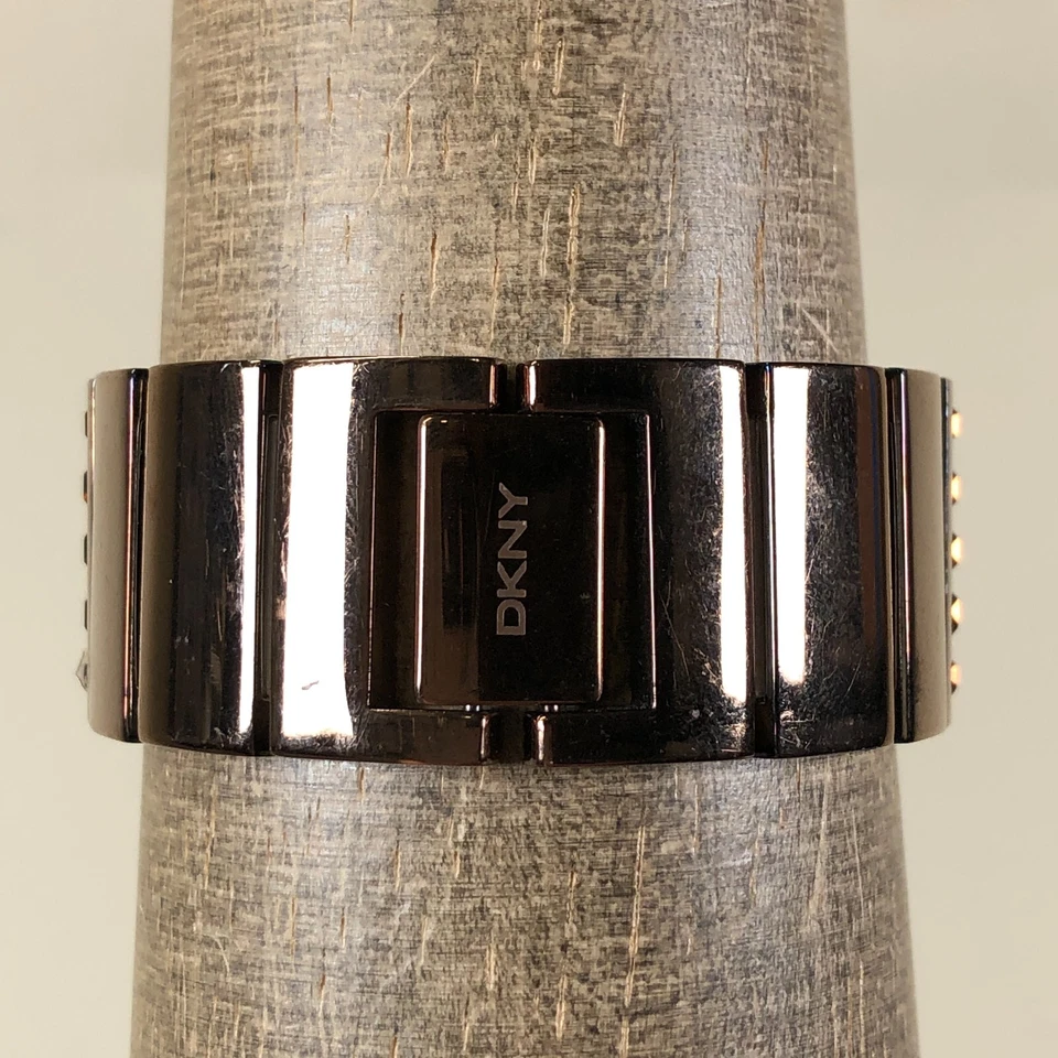 DKNY женщин NY-4255 кристалл драгоценных камней коричневый браслет кварцевые часы 21 мм 5 3/4" - Изображение 4 из 4