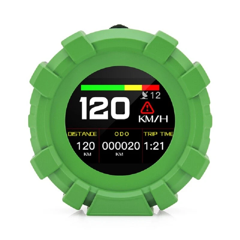 Car HUD Digital GPS Inclinometer Multifunction Speedometer Offroad Slope Meter - Image 3 of 4