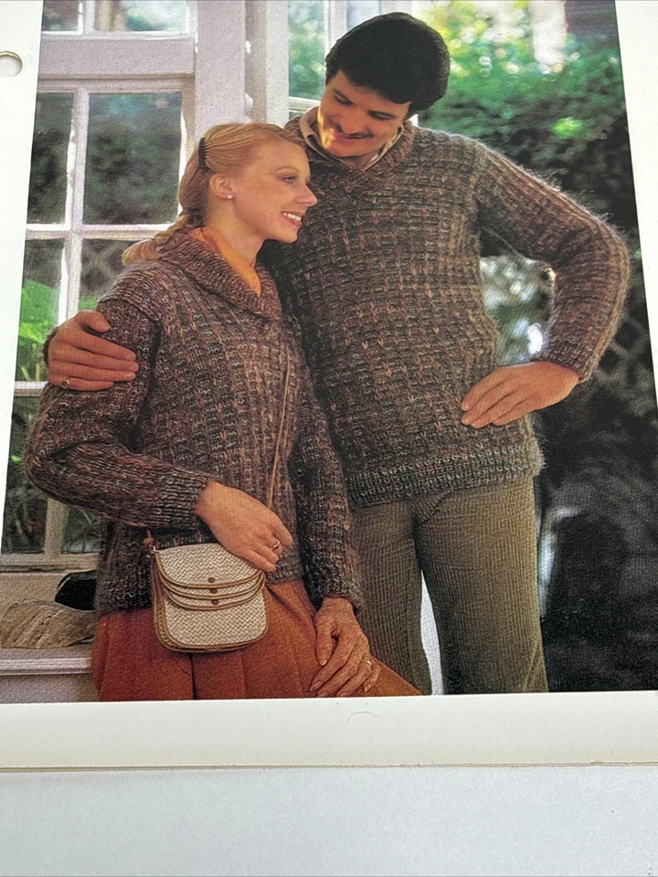 Sports Sweaters His & Hers Knitting Pattern Card - Image 3 of 4