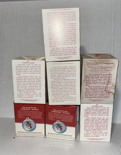 LOT 7 VTG Campbell's Soup Kids Christmas Ornament Collectors Editions 1985-1998 - Picture 2 of 12