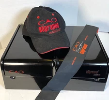 Sopranos Humidor NEW and Sopranos Hat Beautiful Rare Cigar Humidor NEVER USED.