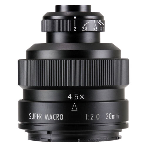 Objectif super macro Zhongyi Mitakon 20 mm f/2 4,5 X pour appareil photo monté Canon EF - Photo 1 sur 2