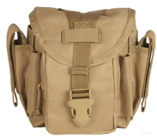 Military Tactical Tool & Accessory MOLLE Adv Dump Pouch Canteen Cover COYOTE TAN