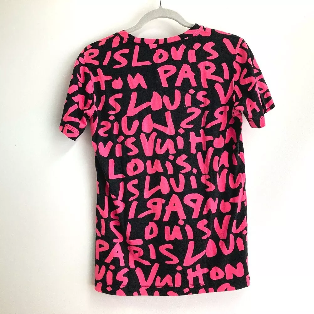 Louis Vuitton Graffiti T-Shirt, Men's Fashion, Tops & Sets