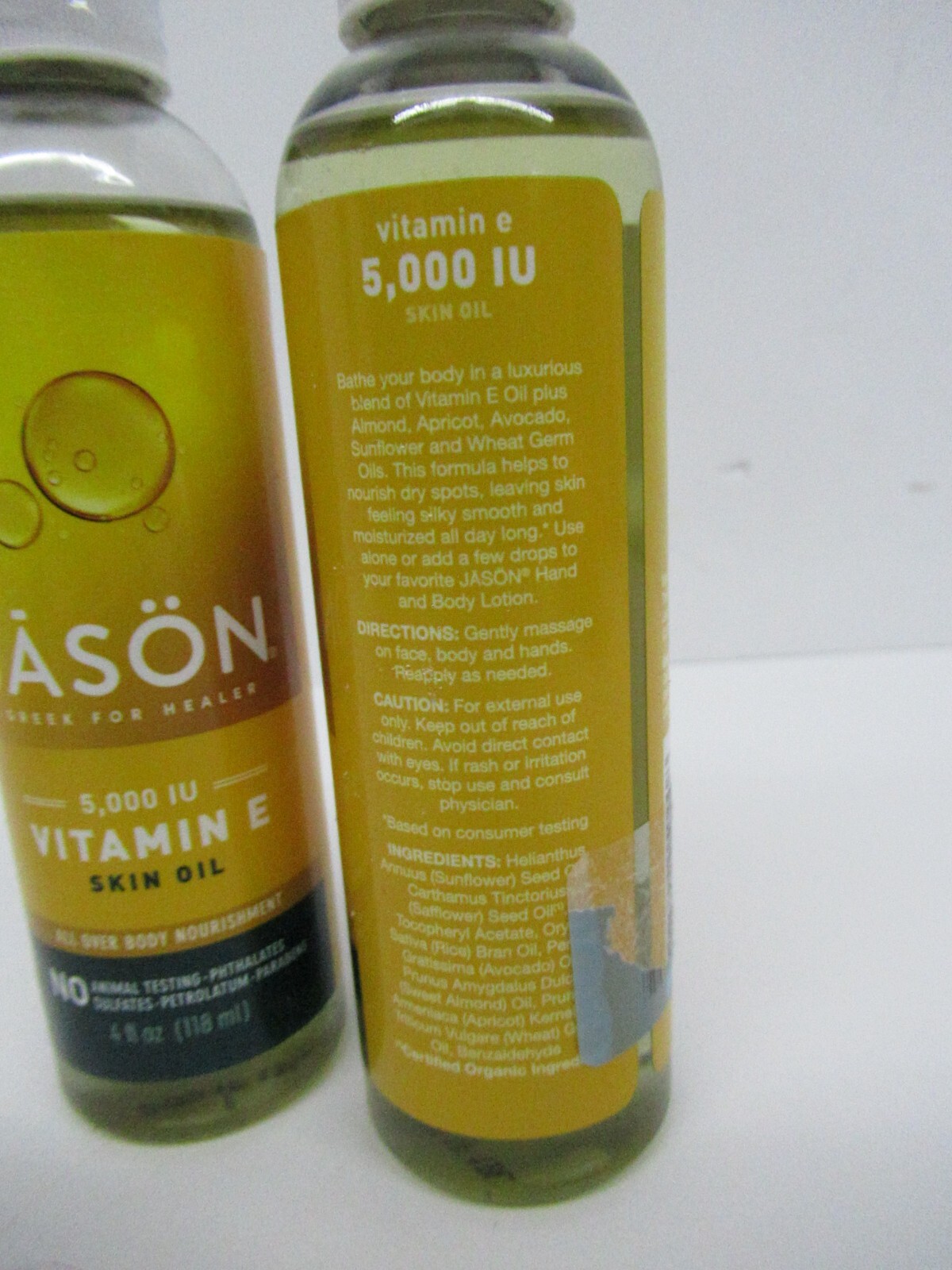 2x JASON Vitamin E 5,000 IU Skin Oil AllOver Body / Face Moisturizer
