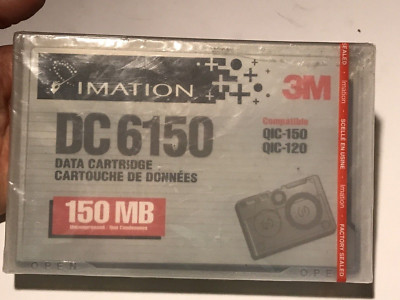 3M DC6150 Data Cartridge 150MB Compatible w/QIC-150 & QIC-120 Drives NEW SEALED